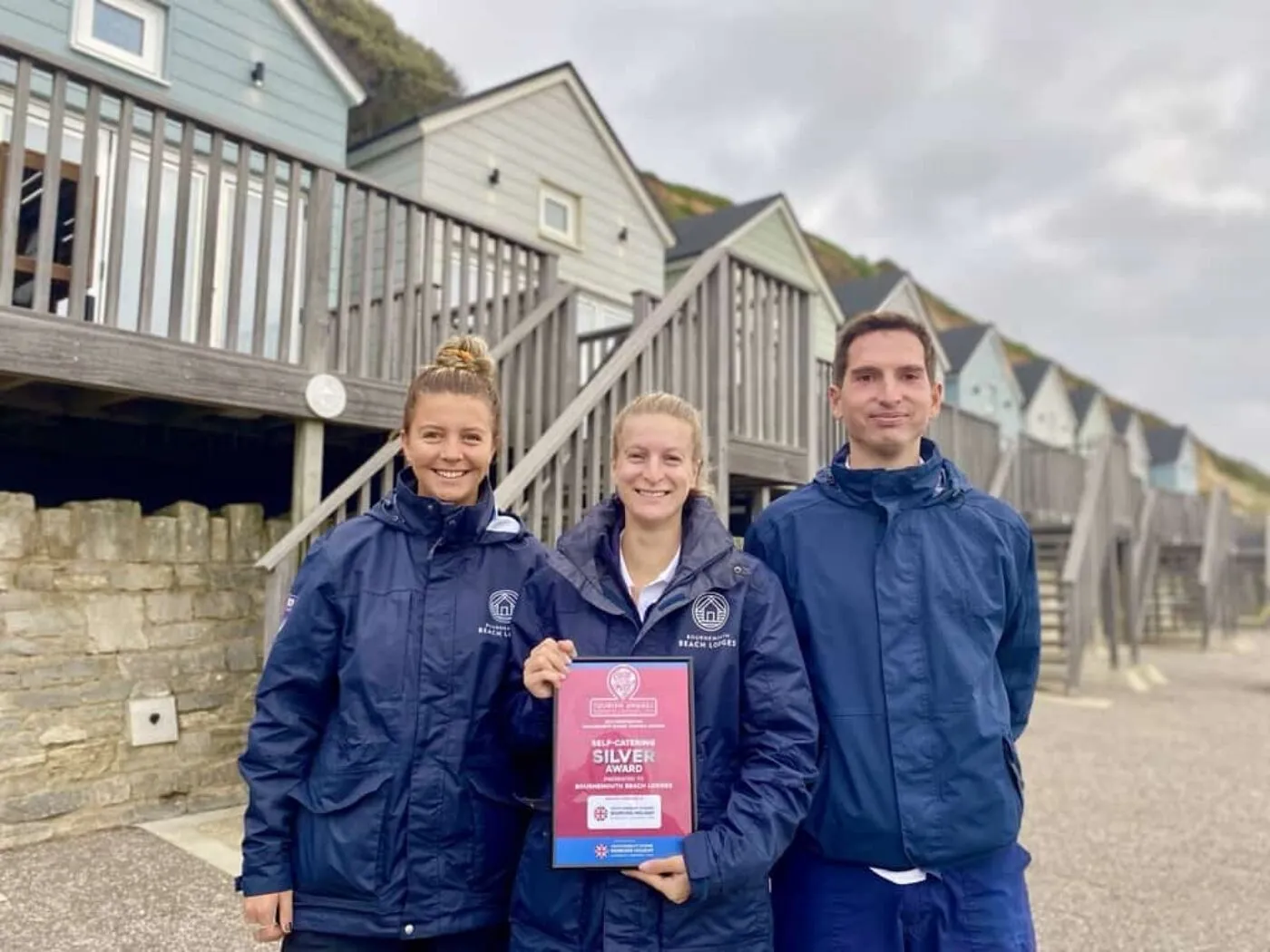Beach Lodges team with Silver self catering award from DMB Tourism Awards