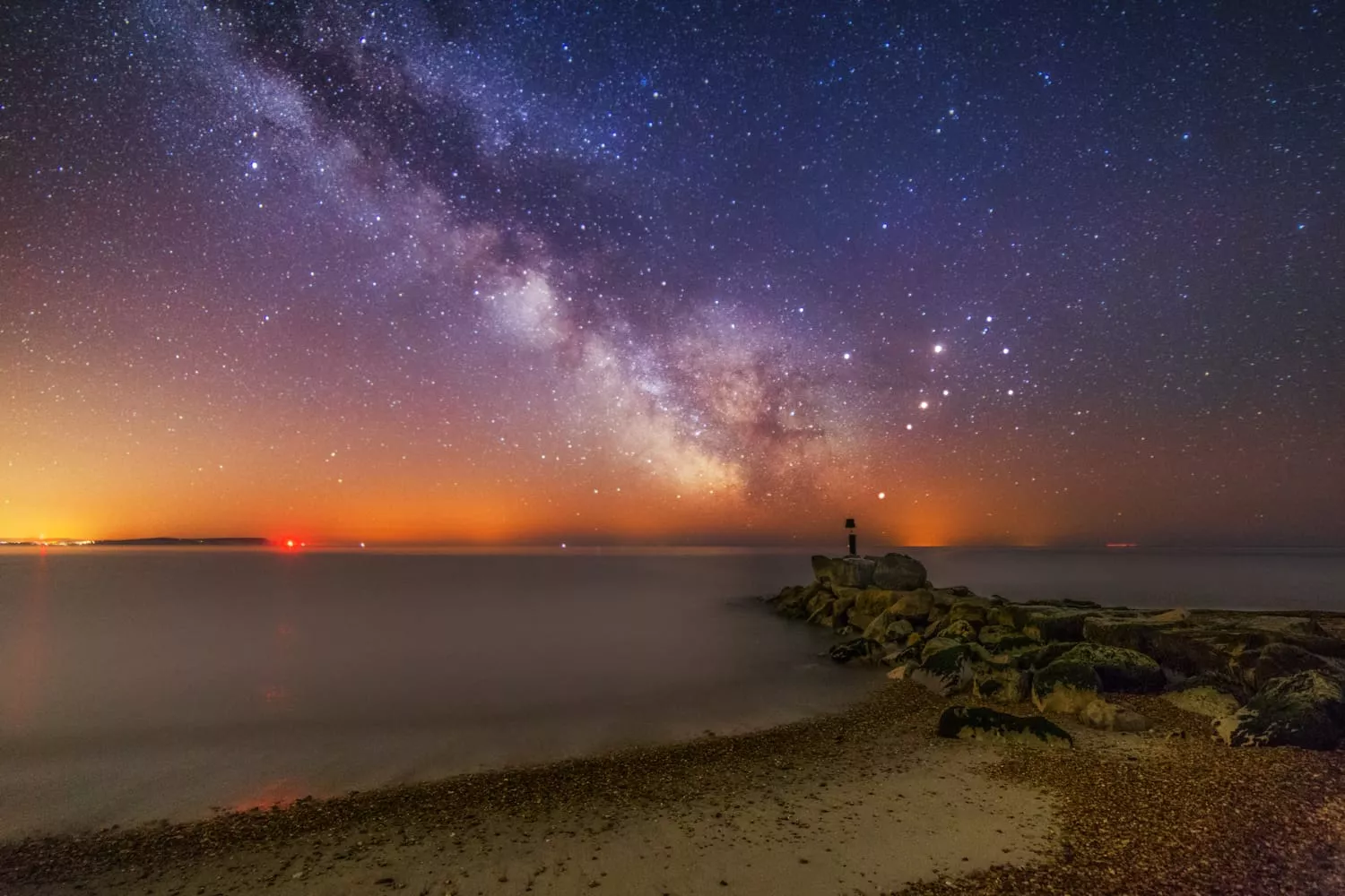 The milky way over Bournemouth