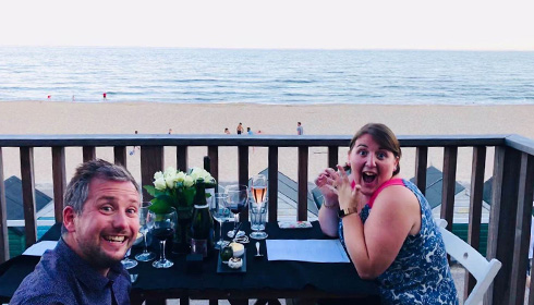 A proposal at Bournemouth Beach Lodges